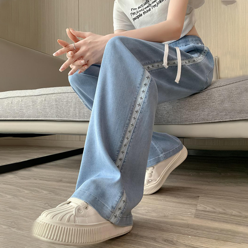 天丝牛仔裤子女大童夏季薄款