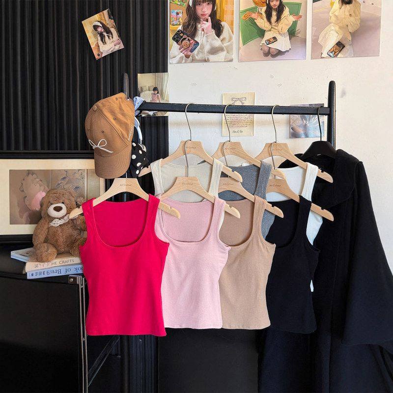 打底秋冬上衣简约百搭磨毛纯欲风无袖潮背心带内搭性感胸垫女辣妹,女装/女士精品,抹胸,淘宝优惠券,粉丝福利购,淘宝优惠卷