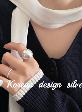 冷淡高级感银饰ins胖拉丝韩国风