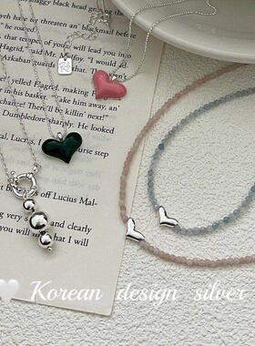 S925设计爱心形大门东高级饰品