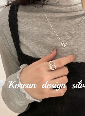 不规则S925女ins韩国绑结银饰