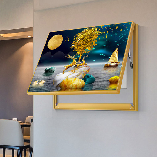 电表箱挂画2025新款晶瓷画