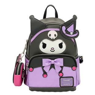 loungefly三丽鸥限量版镭射库洛美&美乐蒂儿童书包零钱包双肩包