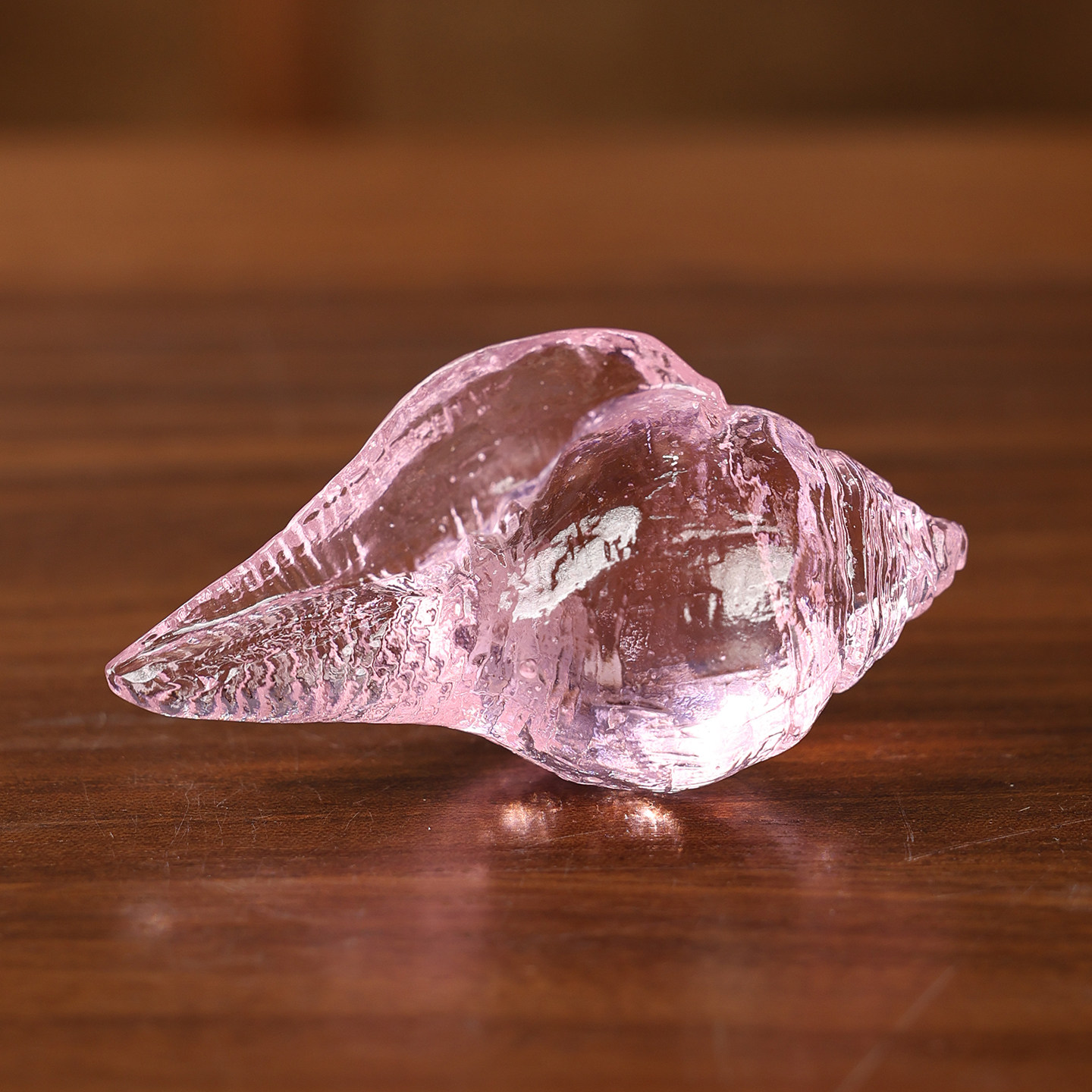 传统琉璃七彩海螺摆件手工彩绘螺型号角藏式风格客厅书房装饰品