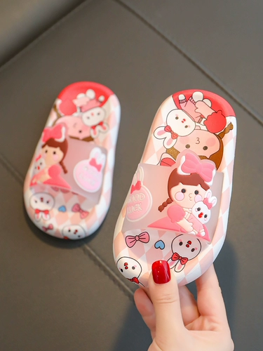 Мультяшные милые летние детские тапочки для принцессы, обувь, нескользящие слайдеры для мальчиков