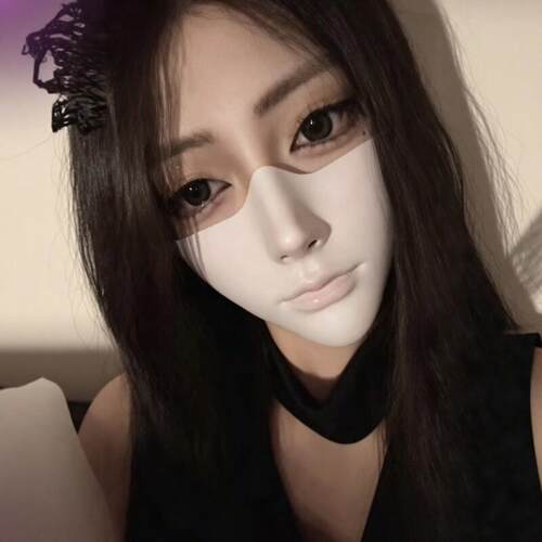 覆面系面具女半脸cos派对舞会遮半脸暗黑系性感假面女郎拍照道具