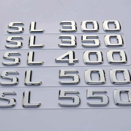 适用奔驰SL级SL63 AMG SL300 350 400改装550车标500后4MATIC尾标