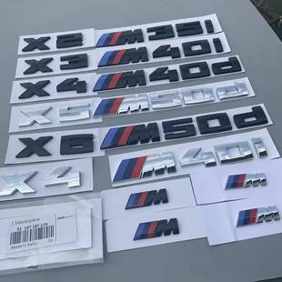 适用于宝马X2M35I车标X3X4X5X6改装标M40I排量标M40D柴油版标志贴