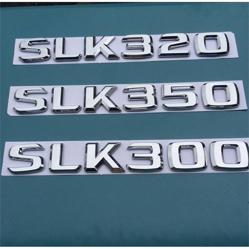 奔驰SLK200 SLK300 SLK350 SLK55 AMG改装后尾标数字车贴车标车贴