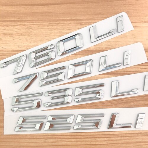 宝马尾标新老款5系7系730LI/740LI/520LI/530L车标数字标排量改装