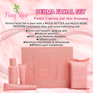 Facial Derma Set 新包装 Fairy 面部年轻化套装 Skin