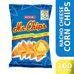 Mr Chips Nacho Cheese Flavored Corn Chips 100g薯片