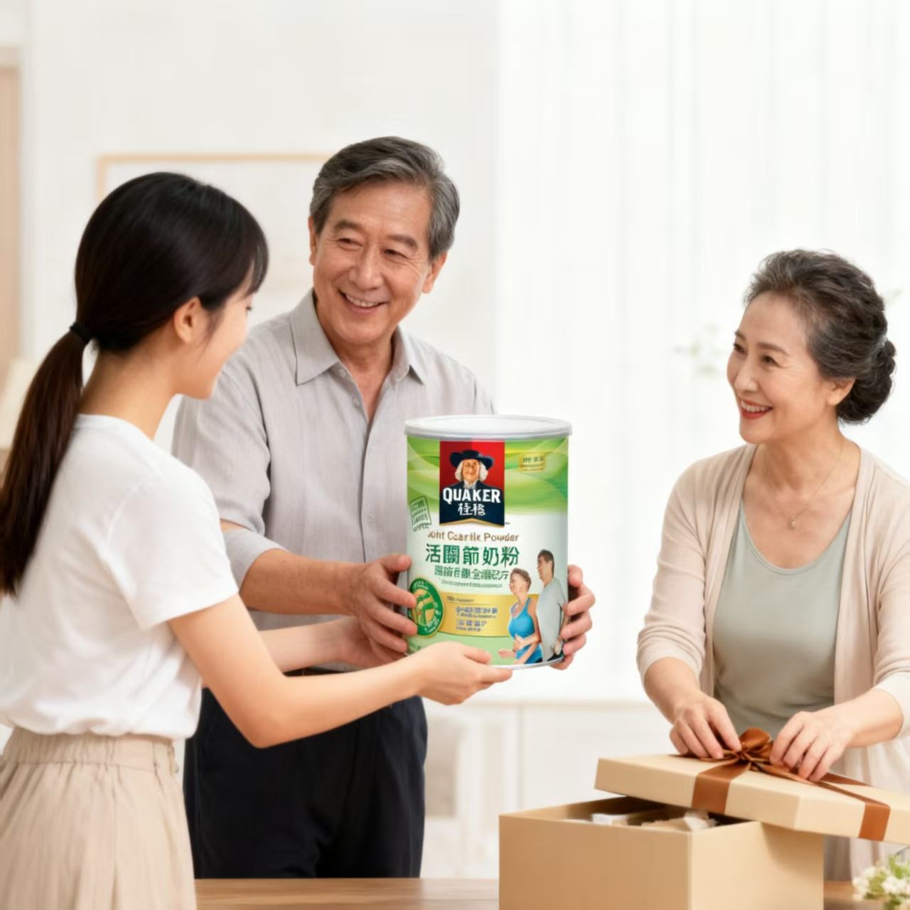 桂格活关节奶粉关节骨骼全护配方 新西兰奶源中老年成人奶粉750g