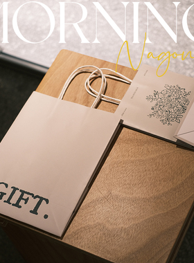 marry me烘焙手提袋甜品打包袋定制面包蛋糕店外卖小袋子牛皮纸袋