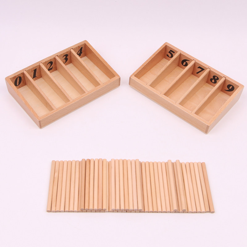 Beech Monte Soe Lee Teaching aids Soe Lee Montessori Teaching aids Spindle rods 0-9 Number Correspondence trainin the Toy/Childs/Puzzle/Building block/Model , Early Learning/Smart toys , Other early education toys  category - from Buy2taobao.com to provide professional Taobao agent buy service