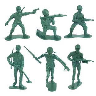 1：18二战大兵仿真10cm小兵人偶军人 特大号士兵儿童玩具模型包邮