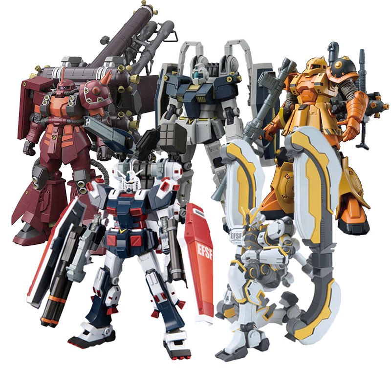 万代高达拼装模型hguc雷霆宙域 fa78全装高机动扎古阿特拉斯扎古b