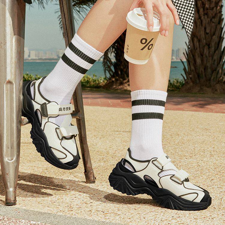 乔丹质燥运动沙滩凉鞋女2025年秋季轻便透气舒适软底休闲时尚凉鞋