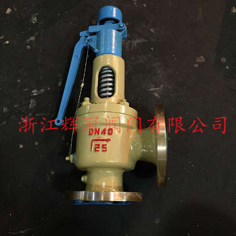 永一安全阀A48Y-25C带扳手弹簧全启式安全阀铸钢蒸汽安全阀