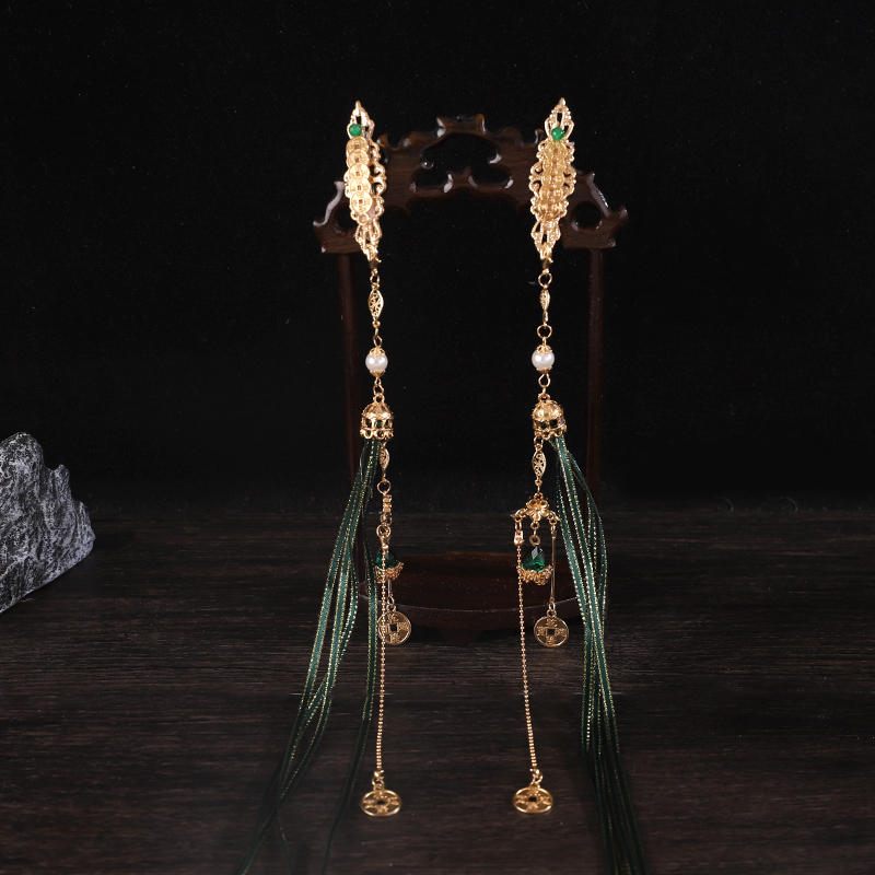 新中式百搭汉服发夹可拆卸