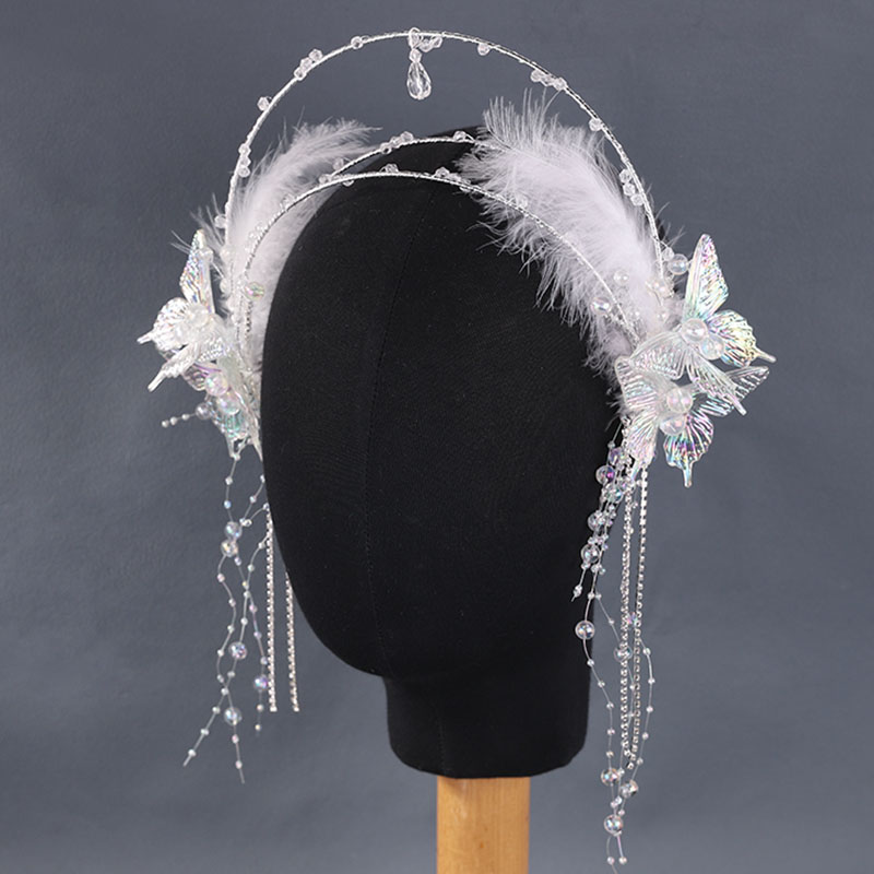 发箍合金甜美，可爱蝴蝶羽毛发箍