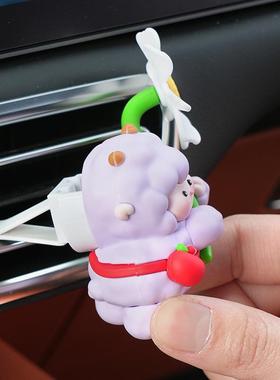 创意萌宠飘起来啦滴胶出风口摆件车载空调装饰品精美礼品
