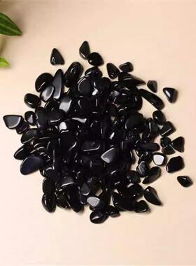 黑曜石碎石小颗粒鱼缸花盆装饰摆件DIY厂家直销