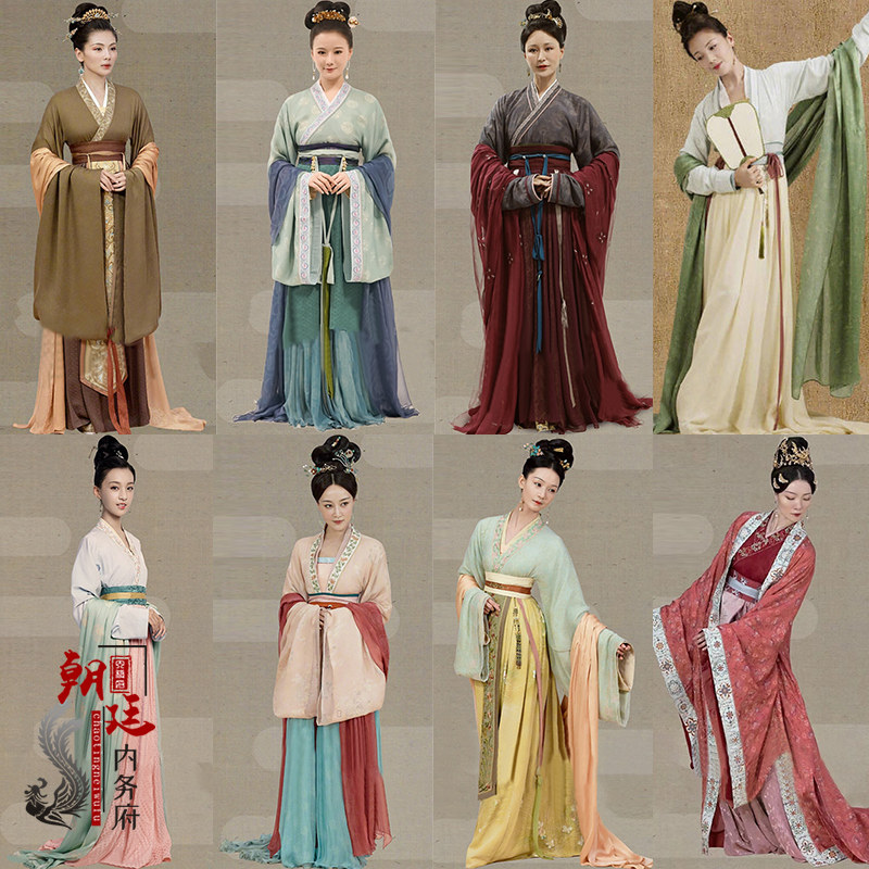 影视装刘古装同款汉服宋朝女士襦裙贵妃服皇后同款服演出服
