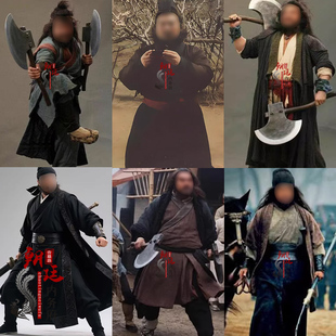 影视古装三国演义水浒传张飞李逵侠客大侠土匪强盗将军棉麻演出服