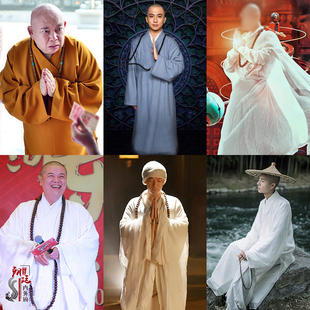 棉麻武僧和尚古装出家人服装寺庙和尚服法师法海古装少林寺演出服