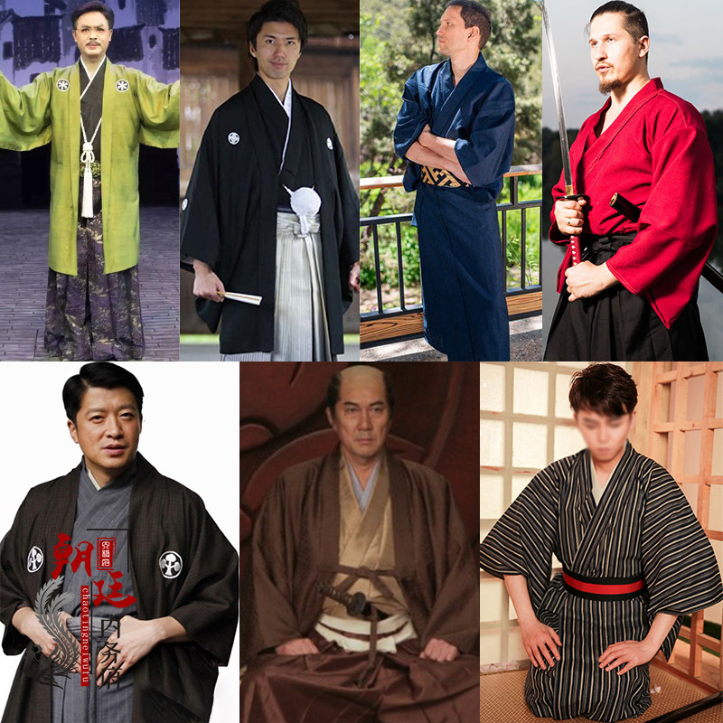 武士道日本人古装男士日本和服武士服日本剑客服书生服日本侨民服