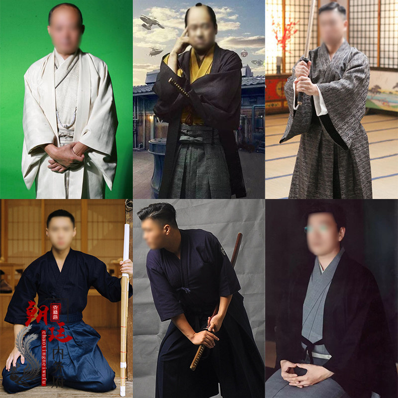武士服棉麻浪者忍者古装