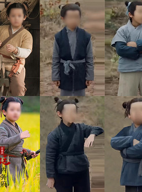 农民百姓儿童纪古装唐宋朝汉服