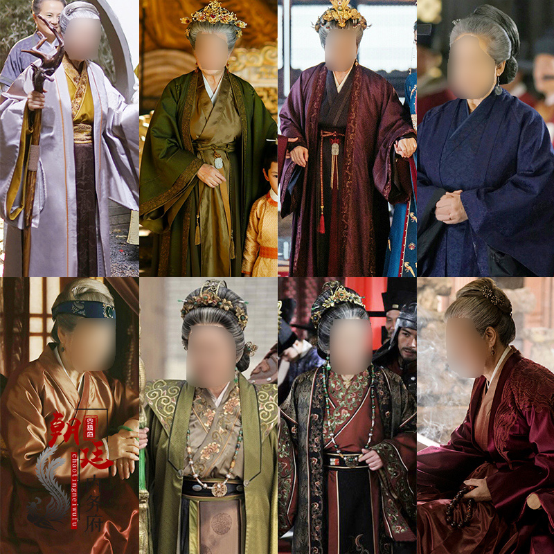 影视古装老太太老妇人太皇太后贵妇诰命夫人汉服古装同款演出服