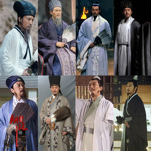 影视三国演义诸葛亮同款古装文臣军师太傅宰相大臣服诗人演出服