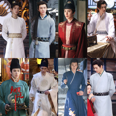 古装同款唐朝男士圆领汉服大臣服