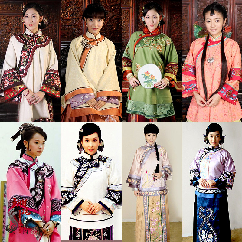 民国秀禾服晚清末女古装少奶奶服