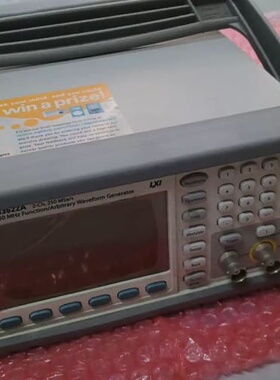 议价任意波形信号发生器，型号33522A。，30Mhz
