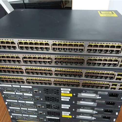 议价si科CIsco WS-C3750V2-48TS 48口百兆 三层网管交换机 有保修