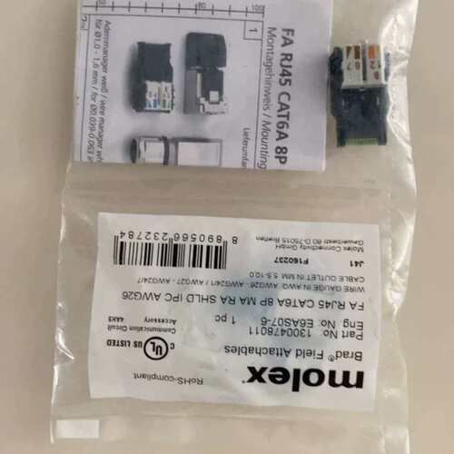 议价FA RJ45 CAT6A 8P MA RA SHLD IP