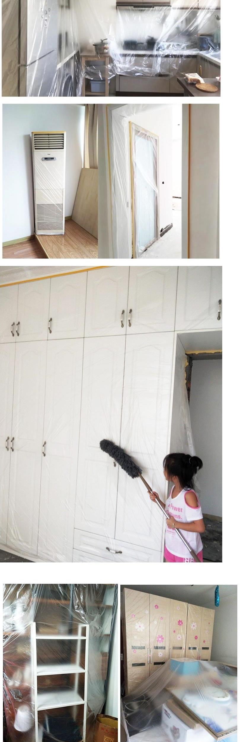 Trang trí màng nhựa chống bụi đồ nội thất màng bụi phim bảo vệ màng bụi dùng một lần vải bọc vải sofa bụi - Bảo vệ bụi tấm che nắng kính lái ô tô