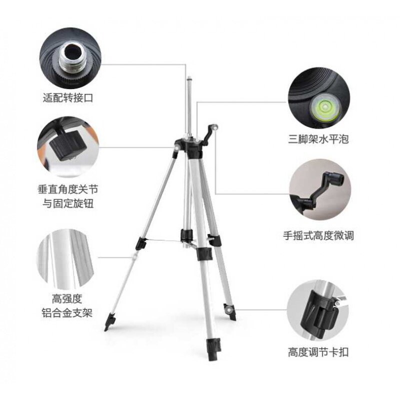 Infrared level lithium battery tripod Bracket parts aluminium alloy Fight thread laser Level Angle Bracketsin the Hardware/Tool , Instrumentation , Level  category - from Buy2taobao.com to provide professional Taobao agent buy service