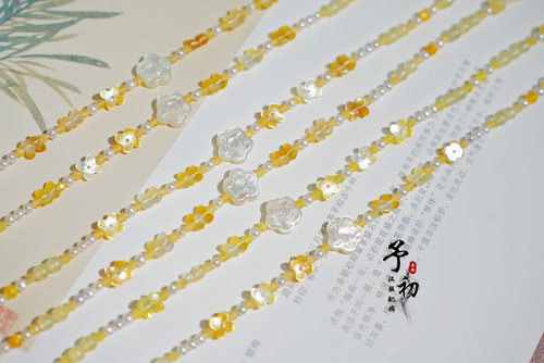 【中秋系列】蝶贝桂花兔兔汉服配饰锁骨链璎珞全套