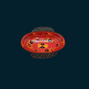 【曾楚漆器】仿古三鱼纹耳杯流觞随州曾侯乙楚式漆器高档手工艺品