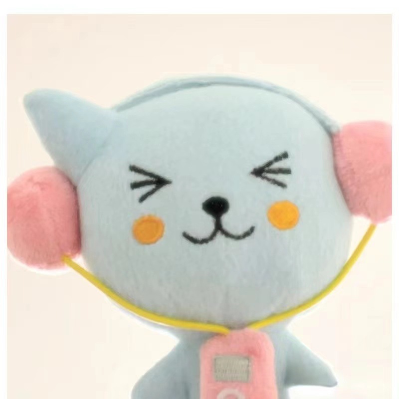 小红书同款酷儿毛绒玩偶公仔挂件10cm耳机酷儿网红玩具包包挂饰