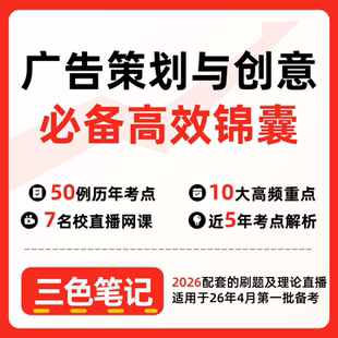 无需题库00634广告策划与创意   自考笔记 考点内部资料 串讲讲义重点 全程无忧题库讲义  网课讲义 密卷押题