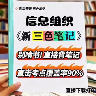 2026新版 02117信息组织  自考重点 自考资料 考点知识点 同步教材提纲  考前密卷押题 题库历年真题