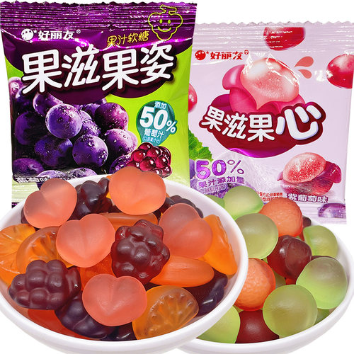 好丽友果滋果心果姿软糖儿童零食
