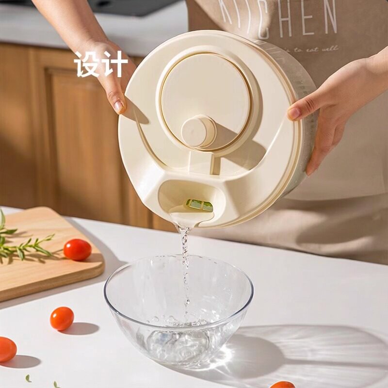 摩登主妇蔬菜脱水器家用沙拉甩水菜篮厨房甩干机洗菜控水沥水神器
