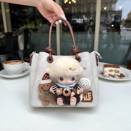 【新奇米棕三折叠娃包定制】男女节日礼物斜挎包 尺寸21*7*17